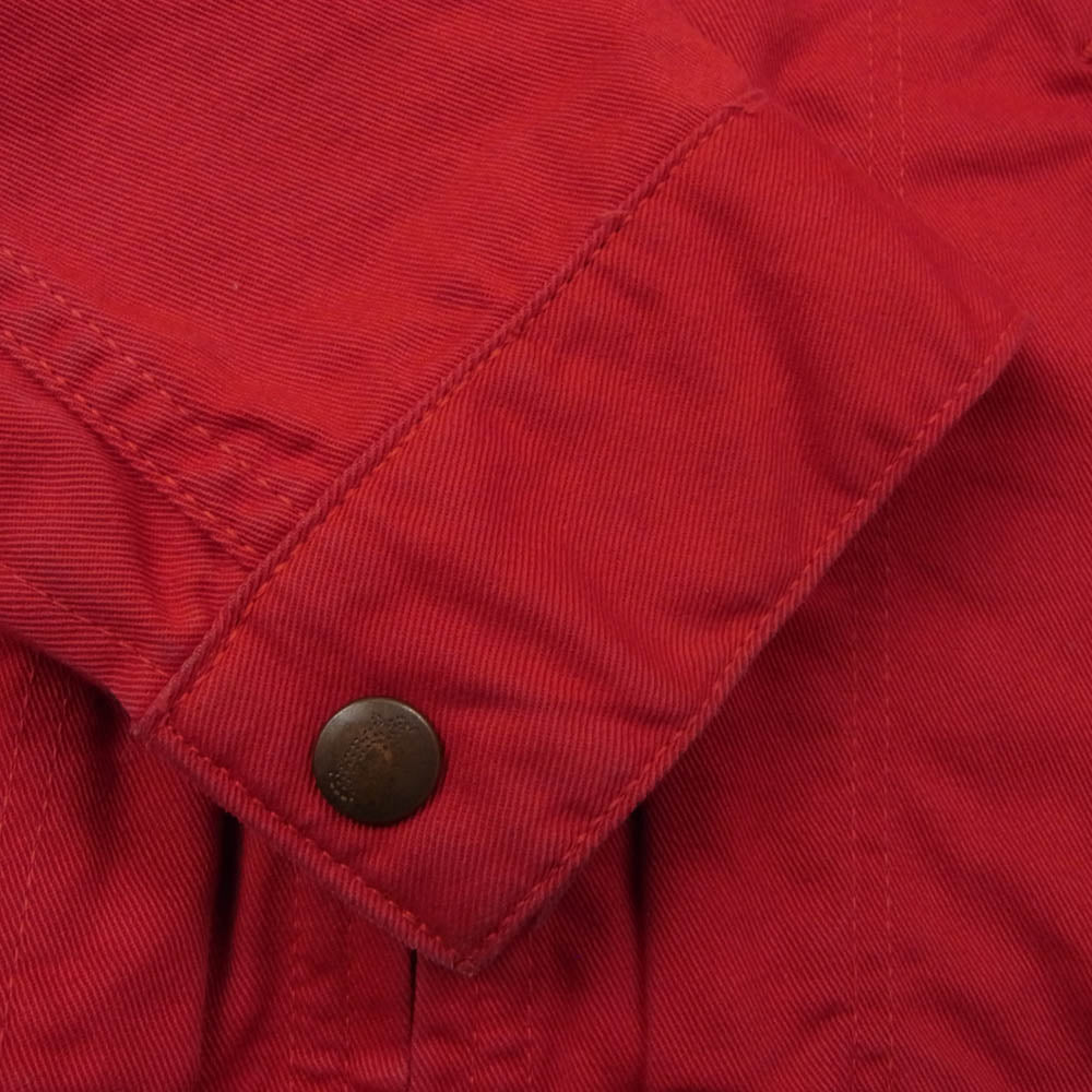 Wrangler ラングラー W9712 COTTON TWILL JACKET WITH EMBROIDERY バックロゴ チャンピオンジャケット レッド系 38【中古】