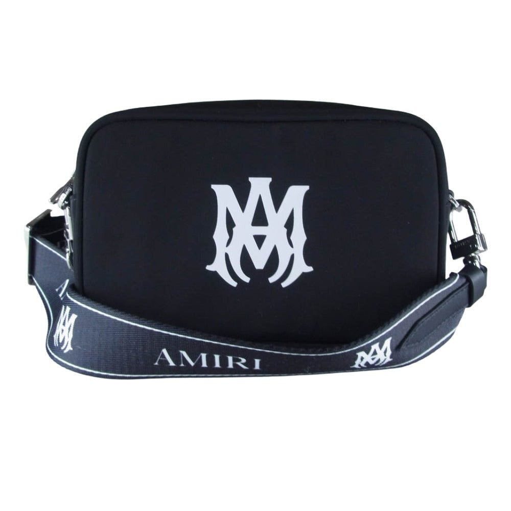 AMIRI アミリ AMBGCM1019 MA CAMERA CASE ロゴプリント カメラケース ショルダーバッグ ブラック系【中古】