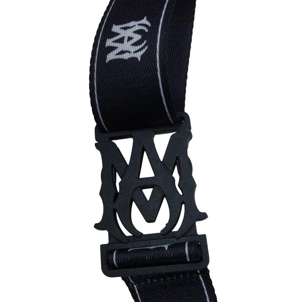 AMIRI アミリ AMBGCM1019 MA CAMERA CASE ロゴプリント カメラケース ショルダーバッグ ブラック系【中古】