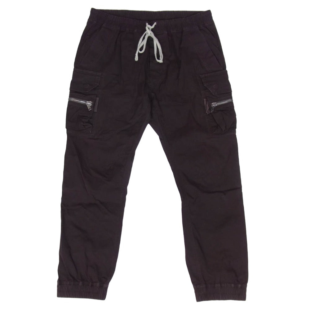 Rick Owens リックオウエンス 22SS RU01B1396-TE FOGACHINE期 MASTODON CARGO マストドンカーゴ ジョガー パンツ TE素材 ダークブラウン系 54【中古】