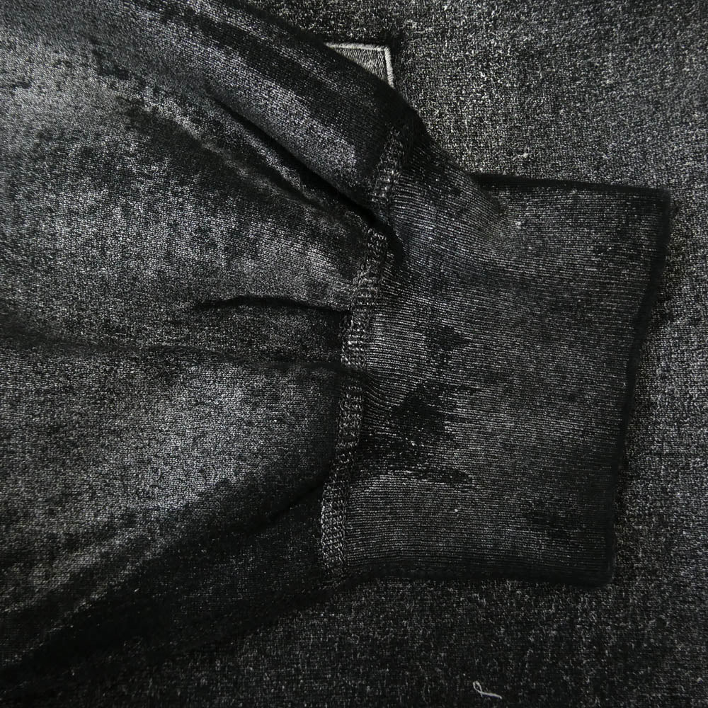 Supreme シュプリーム 24SS × MM6 Maison Margiela エムエムシックス メゾンマルジェラ Foil Box Logo Hooded Sweatshirt フォイル ボックスロゴ プルオーバー パーカー ブラック系 シルバー系 XL【中古】