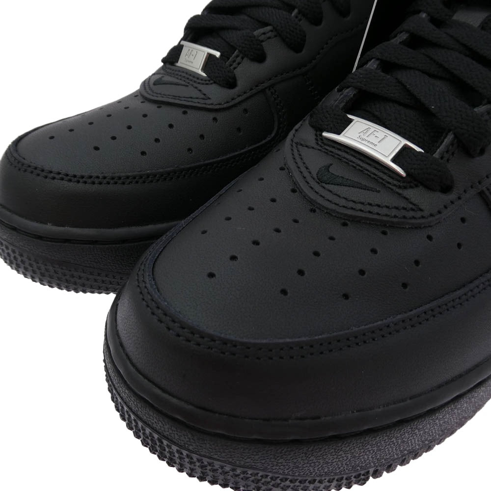 Supreme シュプリーム CU9225-001 Air Force 1 Low Black エアフォース1 ロー ブラック ローカット スニーカー ブラック系 ブラック系 27cm【極上美品】【中古】
