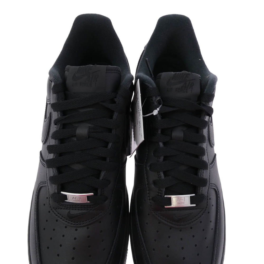 Supreme シュプリーム CU9225-001 Air Force 1 Low Black エアフォース1 ロー ブラック ローカット スニーカー ブラック系 ブラック系 27cm【極上美品】【中古】