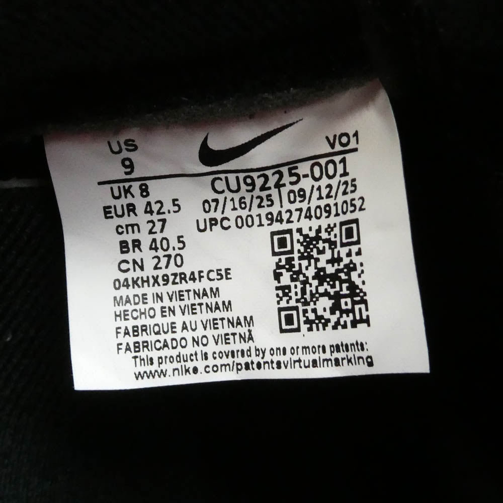 Supreme シュプリーム CU9225-001 Air Force 1 Low Black エアフォース1 ロー ブラック ローカット スニーカー ブラック系 ブラック系 27cm【極上美品】【中古】
