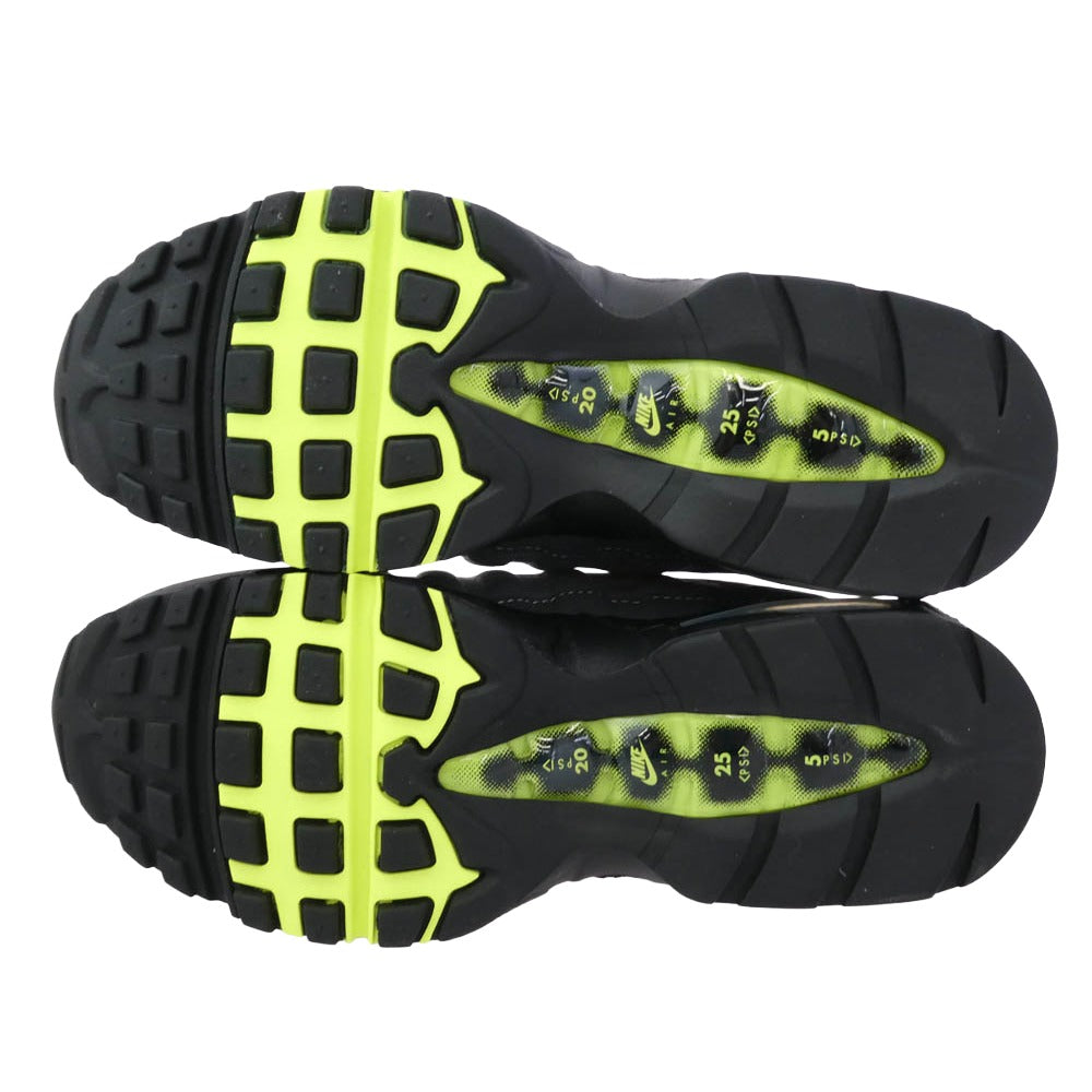 NIKE ナイキ HM4740-001 Air Max 95 OG Big Bubble Neon Yellow 2025 2026 エアマックス95 OG ビッグバブル ネオンイエロー イエローグラデ ローカット スニーカー グレー系 27cm【新古品】【未使用】【中古】