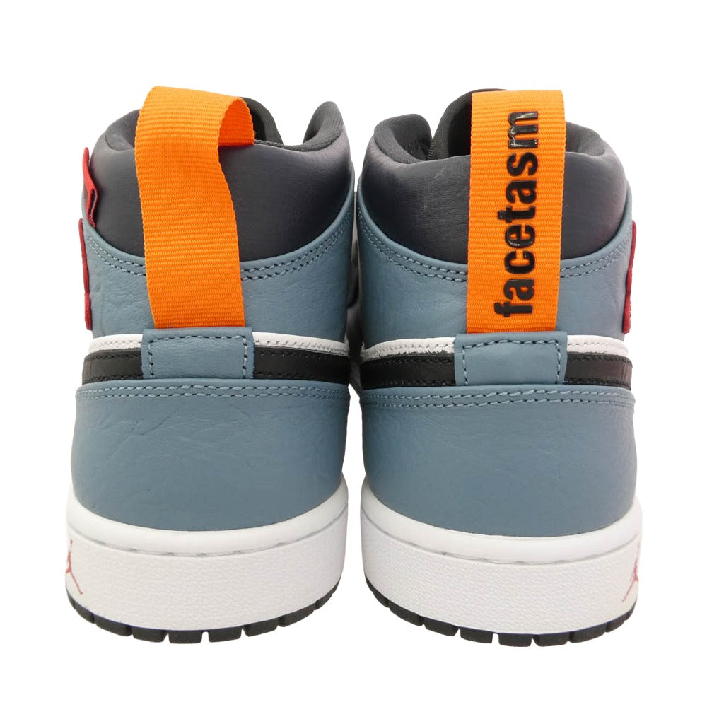 NIKE ナイキ CU2802-100 Air Jordan 1 Mid White Navy エアジョーダン1 ミッド ホワイト ネイビー ミドルカット スニーカー 白×ブルー系 28cm【極上美品】【中古】