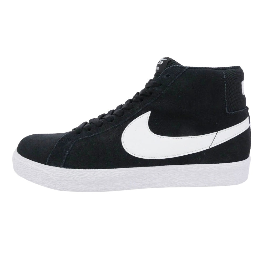 NIKE SB ナイキエスビー 864349-002 Zoom Blazer Mid Black White ズーム ブレーザー ミッド ブラック ホワイト ミッドカット スニーカー ブラック系 28cm【中古】