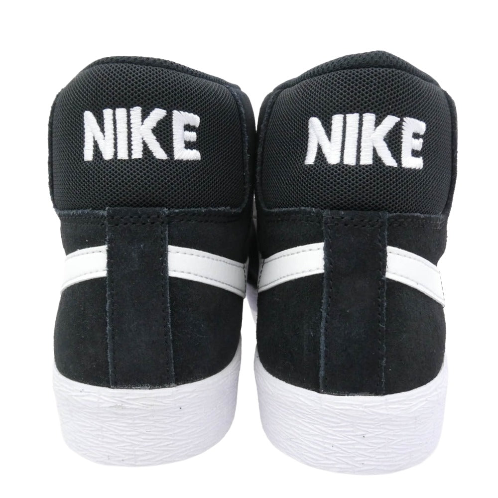 NIKE SB ナイキエスビー 864349-002 Zoom Blazer Mid Black White ズーム ブレーザー ミッド ブラック ホワイト ミッドカット スニーカー ブラック系 28cm【中古】