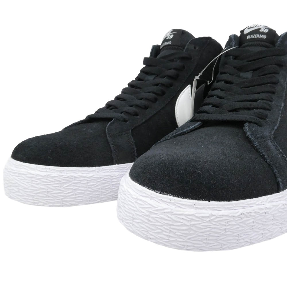 NIKE SB ナイキエスビー 864349-002 Zoom Blazer Mid Black White ズーム ブレーザー ミッド ブラック ホワイト ミッドカット スニーカー ブラック系 28cm【中古】