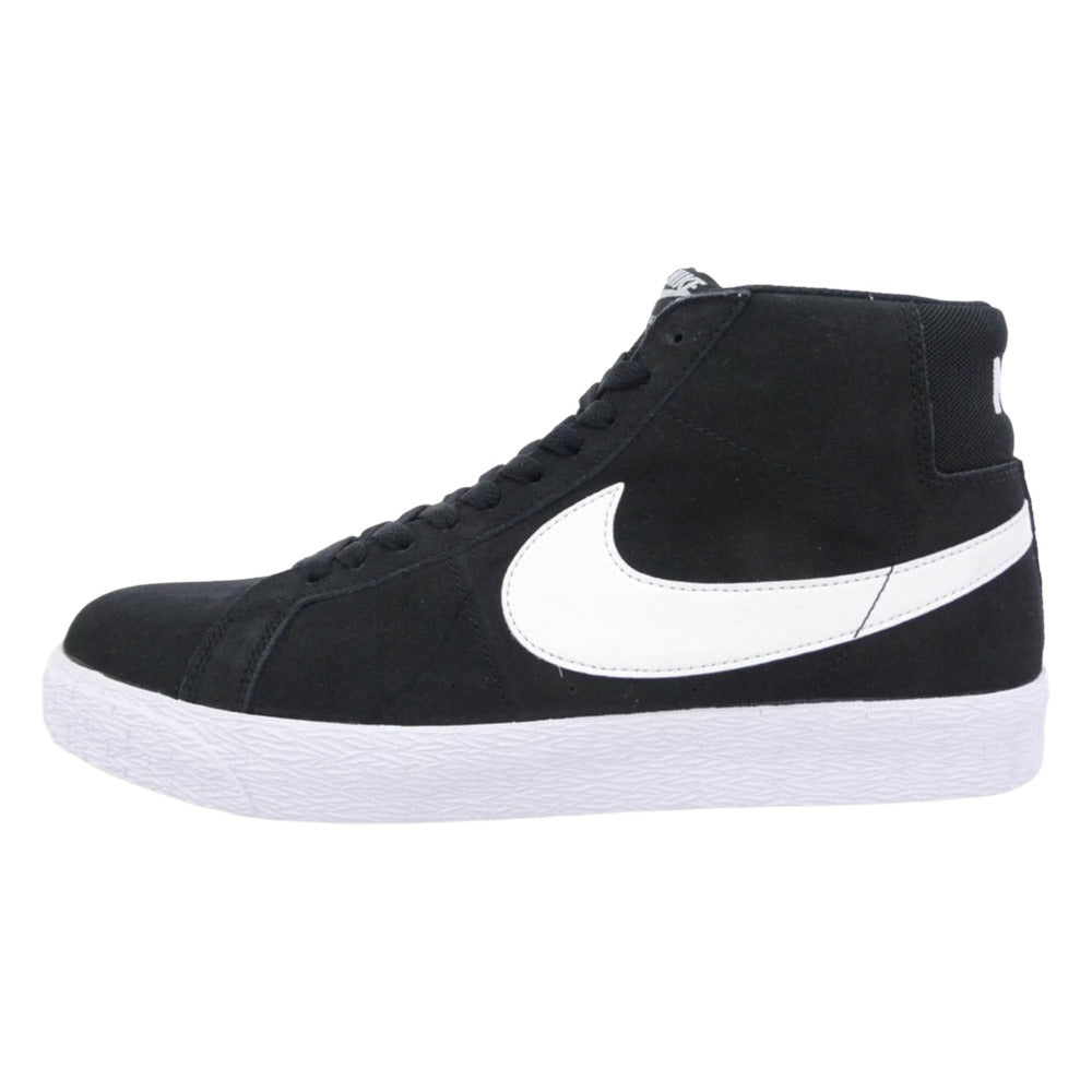 NIKE SB ナイキエスビー 864349-002 Zoom Blazer Mid Black White ズーム ブレーザー ミッド ブラック ホワイト ミッドカット スニーカー ブラック系 28cm【極上美品】【中古】