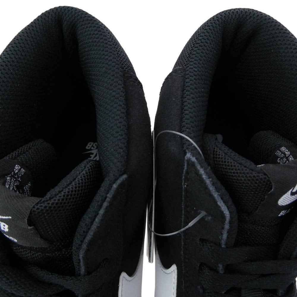 NIKE SB ナイキエスビー 864349-002 Zoom Blazer Mid Black White ズーム ブレーザー ミッド ブラック ホワイト ミッドカット スニーカー ブラック系 28cm【極上美品】【中古】