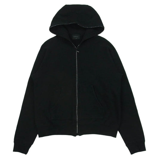SOPHNET. ソフネット SOPH-101086 ラインストーン フルジップ パーカー 日本製 ブラック系 S【中古】