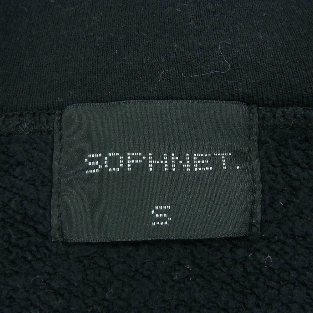SOPHNET. ソフネット SOPH-101086 ラインストーン フルジップ パーカー 日本製 ブラック系 S【中古】