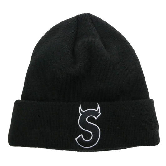 Supreme シュプリーム 22AW Devil S Logo Beanie デビル エス ロゴ ビーニー ニットキャップ 帽子 ブラック系【中古】