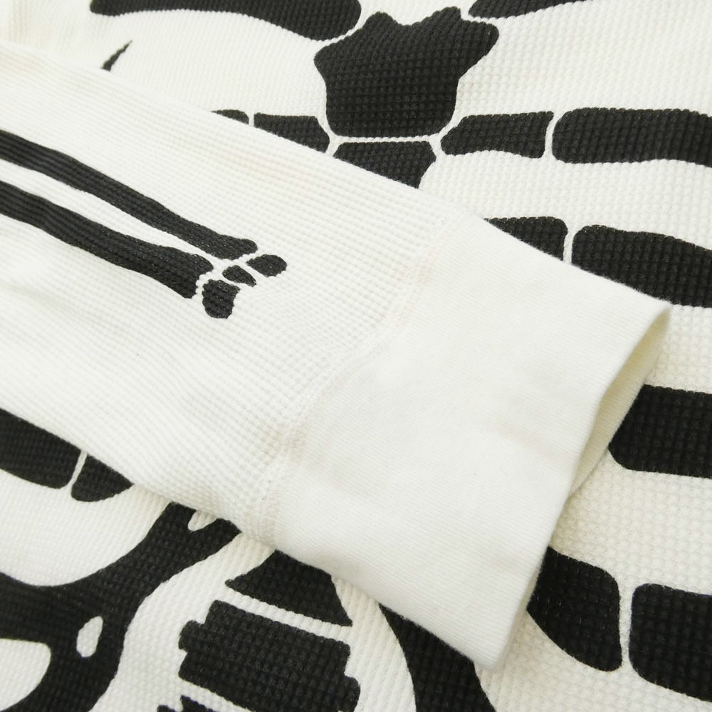 Supreme シュプリーム x Hanes Bones Thermal Crew ヘインズ ボーンズ サーマル クルーネック カットソー ホワイト系 ブラック系 L【中古】