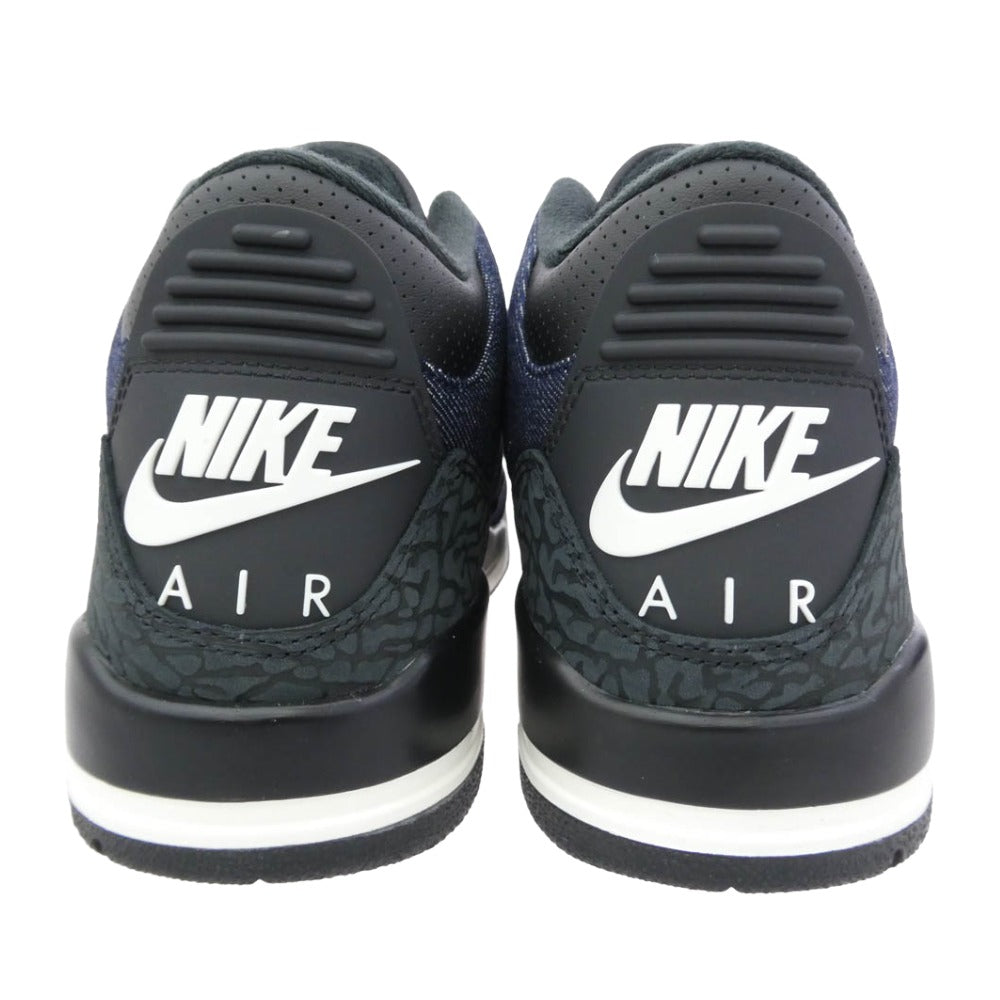 NIKE AIR JORDAN ナイキ ジョーダン Levi's リーバイス IH7959-400 Air Jordan 3 Retro SP Indigo and Gym Red エアジョーダン3 レトロ SP インディゴ アンド ジムレッド ハイカット スニーカー インディゴブルー系 26.5cm【新古品】【未使用】【中古】
