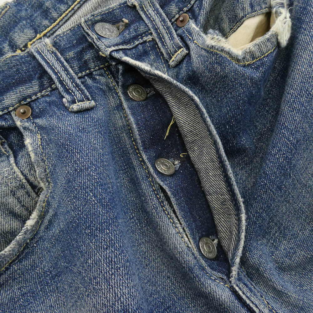 Levi's リーバイス ヴィンテージ オリジナル 40s S501XX 大戦モデル 社名入りボタン デニムパンツ インディゴブルー系 表記なし【中古】