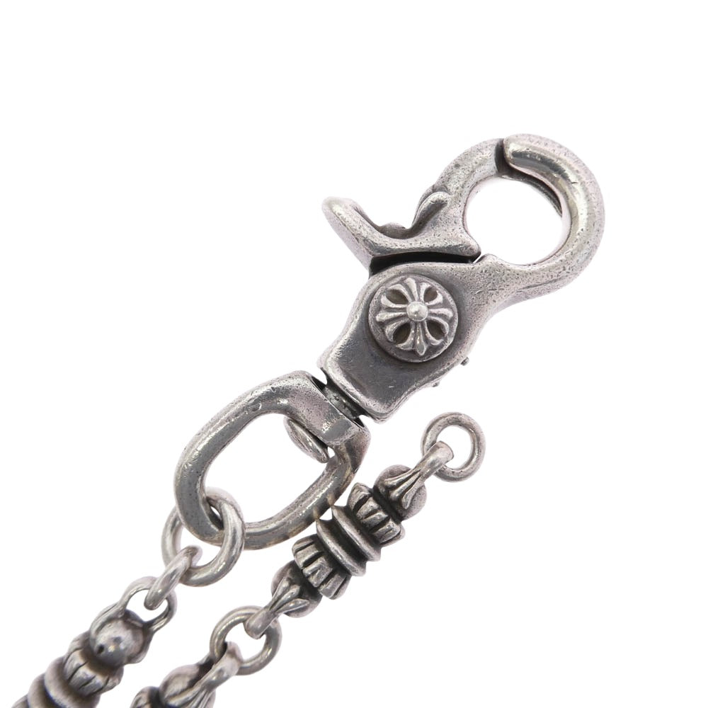 CHROME HEARTS クロムハーツ（原本無） BARREL SHORT-S バレル 9リンク 1クリップ ウォレット チェーン シルバー系【中古】