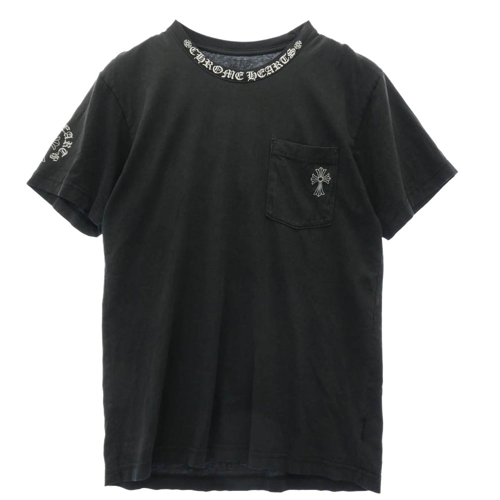 メンズ CHROME HEARTS（原本無）ホースシューセメタリークロスパッチT