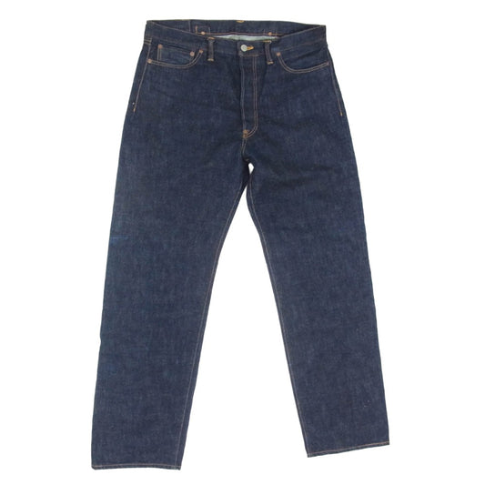 マーブルズ MPT-S21FM02 × F.Yutaka 藤原裕 1940 Denim Pants 大戦モデル シンチバック デニムパンツ インディゴブルー系 35【中古】