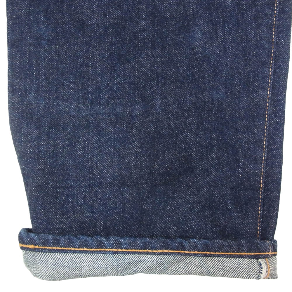 マーブルズ MPT-S21FM02 × F.Yutaka 藤原裕 1940 Denim Pants 大戦モデル シンチバック デニムパンツ インディゴブルー系 35【中古】