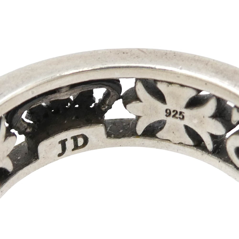 Justin Davis ジャスティンデイビス SRJ666 MAD LOVE マッドラブ クロス クラウン リング シルバー系 16.5号【中古】