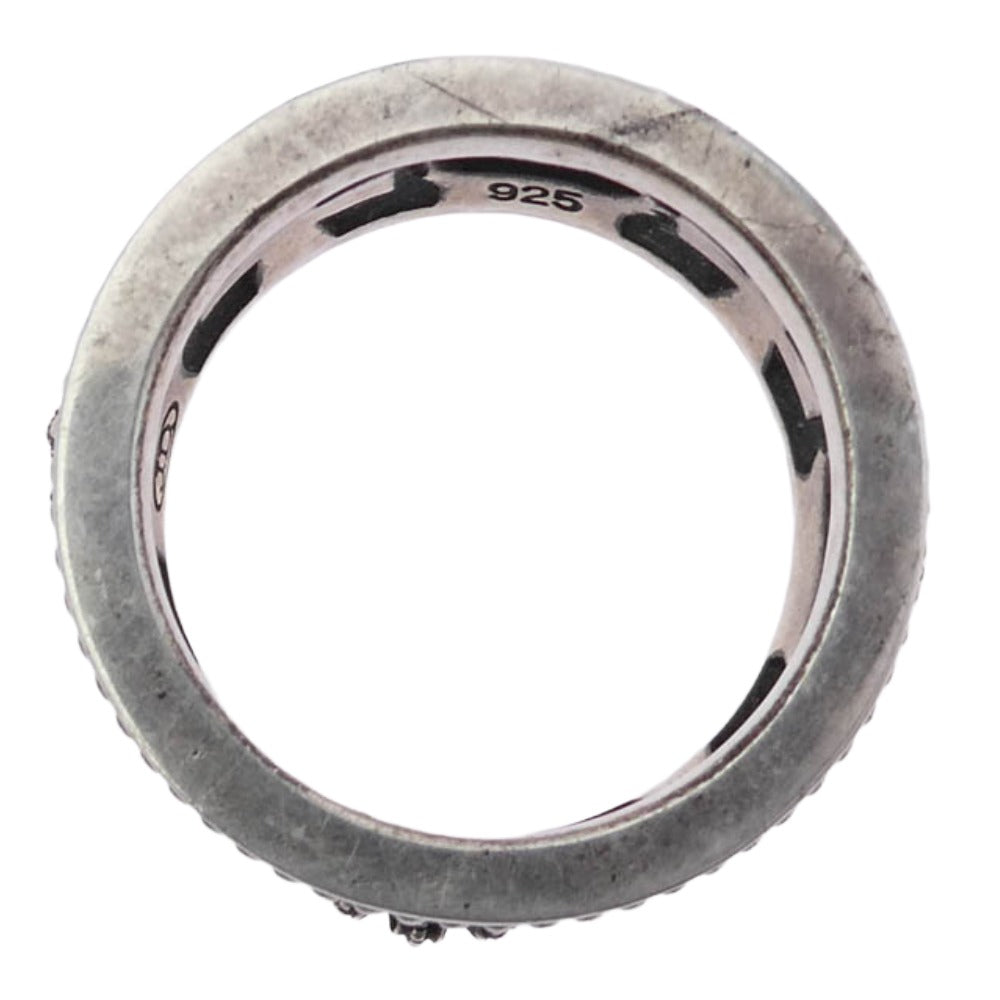 Justin Davis ジャスティンデイビス SRJ175 MEDIEVAL WEDDING BAND ウェディング バンド クラウン クロス リング シルバー系 25号【中古】