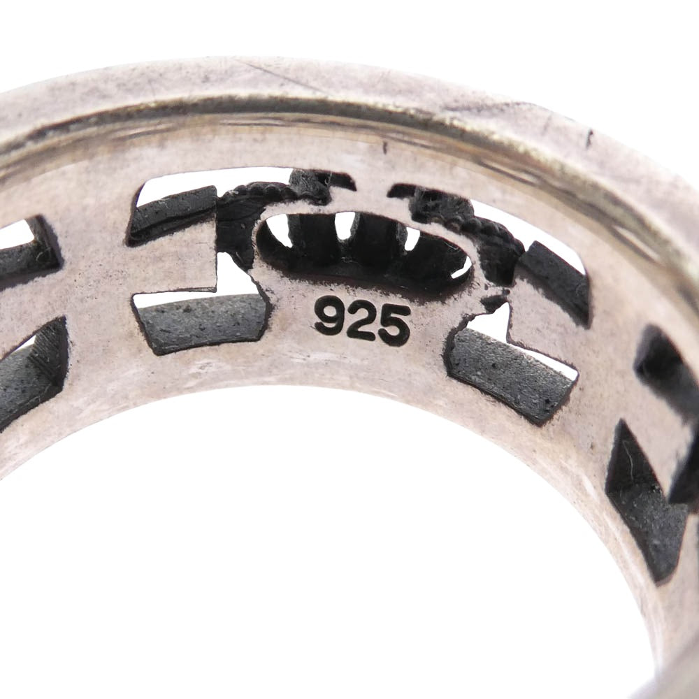 Justin Davis ジャスティンデイビス SRJ175 MEDIEVAL WEDDING BAND ウェディング バンド クラウン クロス リング シルバー系 25号【中古】