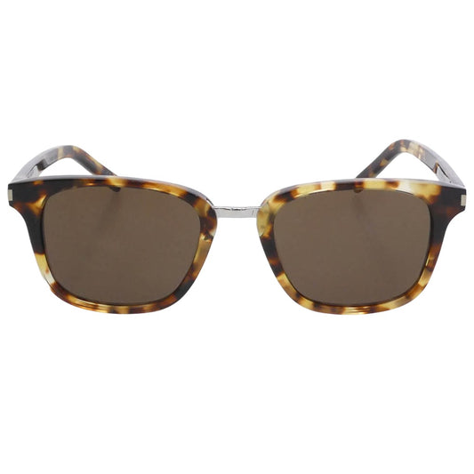 SAINT LAURENT サンローラン SL341 005 マーブル ウェリントン サングラス アイウェア 眼鏡 フレーム：ブラウン系 51□21-145【中古】