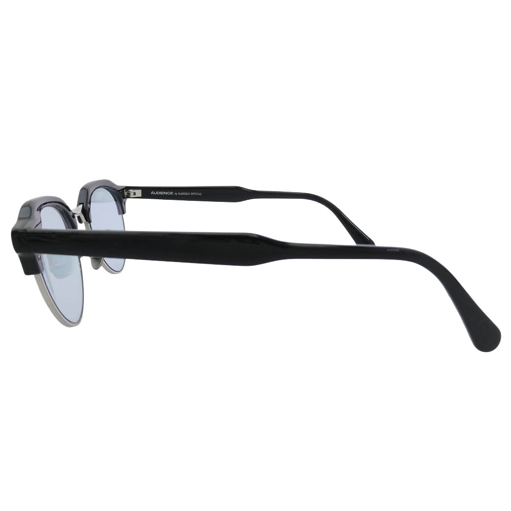 KANEKO OPTICAL AUS-032 ハーフリム ウェリントン サングラス アイウェア 眼鏡 ブラック系 シルバー系【中古】