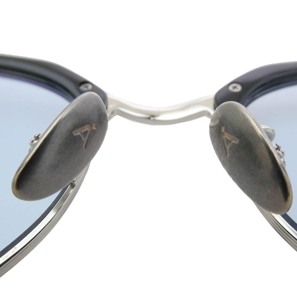 KANEKO OPTICAL AUS-032 ハーフリム ウェリントン サングラス アイウェア 眼鏡 ブラック系 シルバー系【中古】