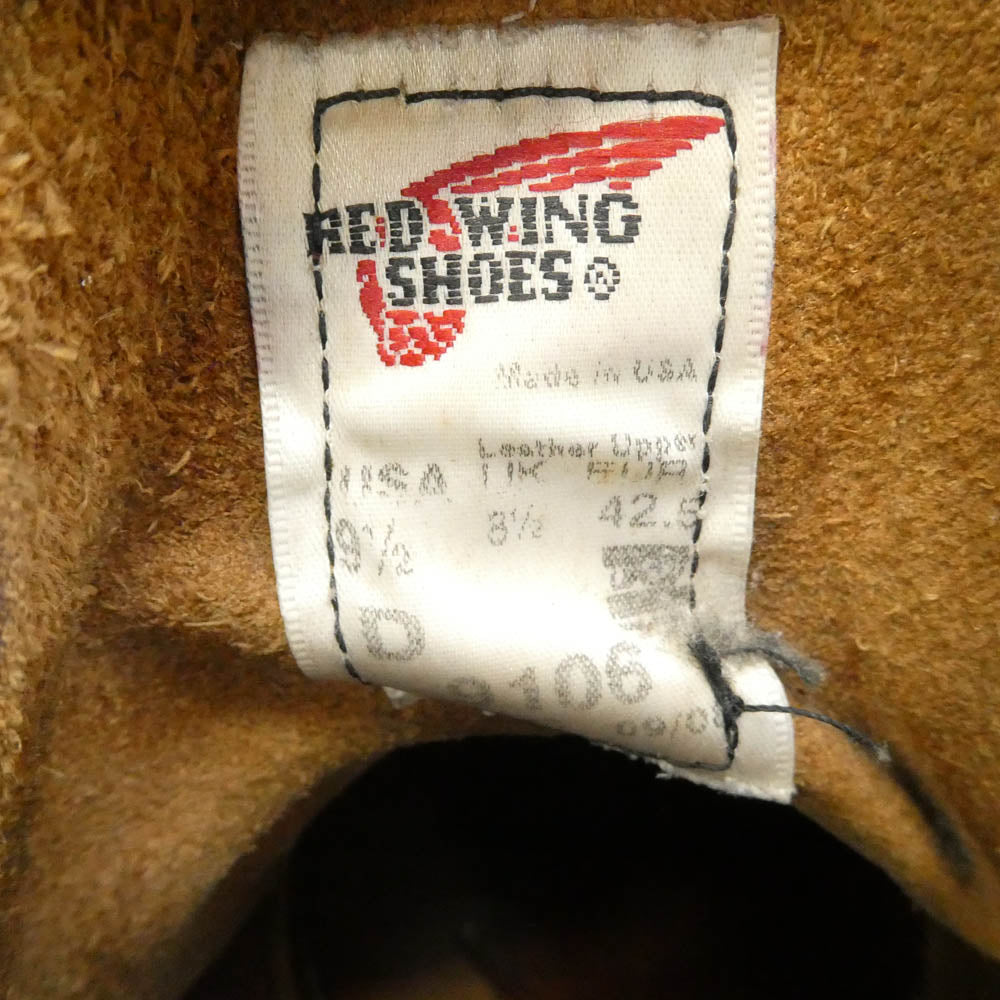 RED WING レッドウィング 9106 IRISH SETTER アイリッシュセッター モックトゥ ブーツ RED BROWN ブラウン系 US9.5D【中古】