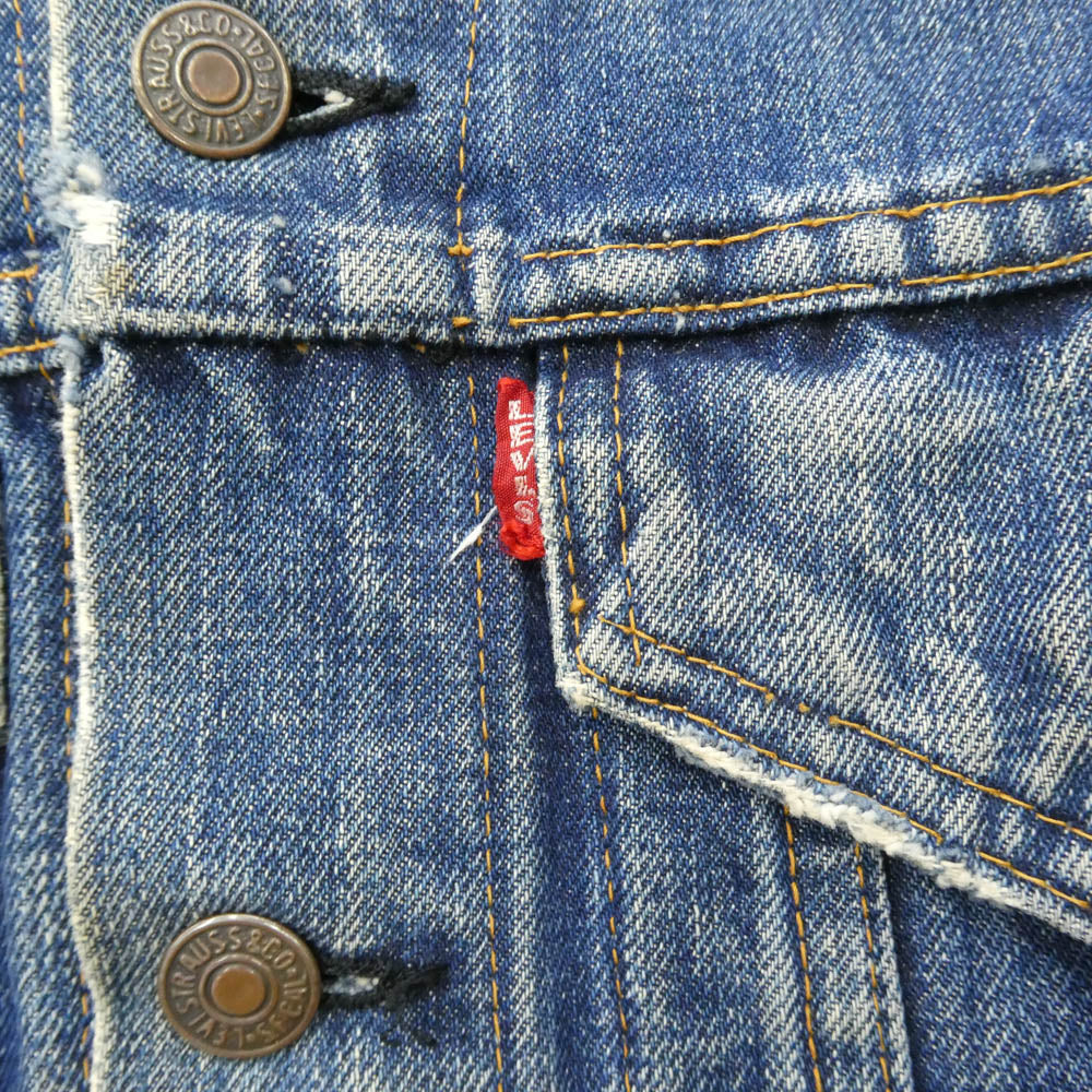 Levi's リーバイス 70505 BIG E ボタン裏刻印52 4th デニム ジャケット インディゴブルー系 サイズ不明【中古】