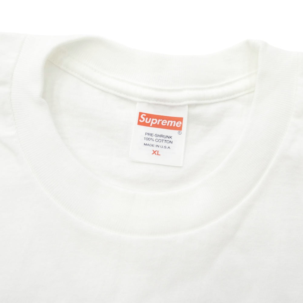 Supreme シュプリーム 23AW Box Logo Tee camo 迷彩 ボックスロゴ 半袖 Tシャツ ホワイト系 XL【極上美品】【中古】