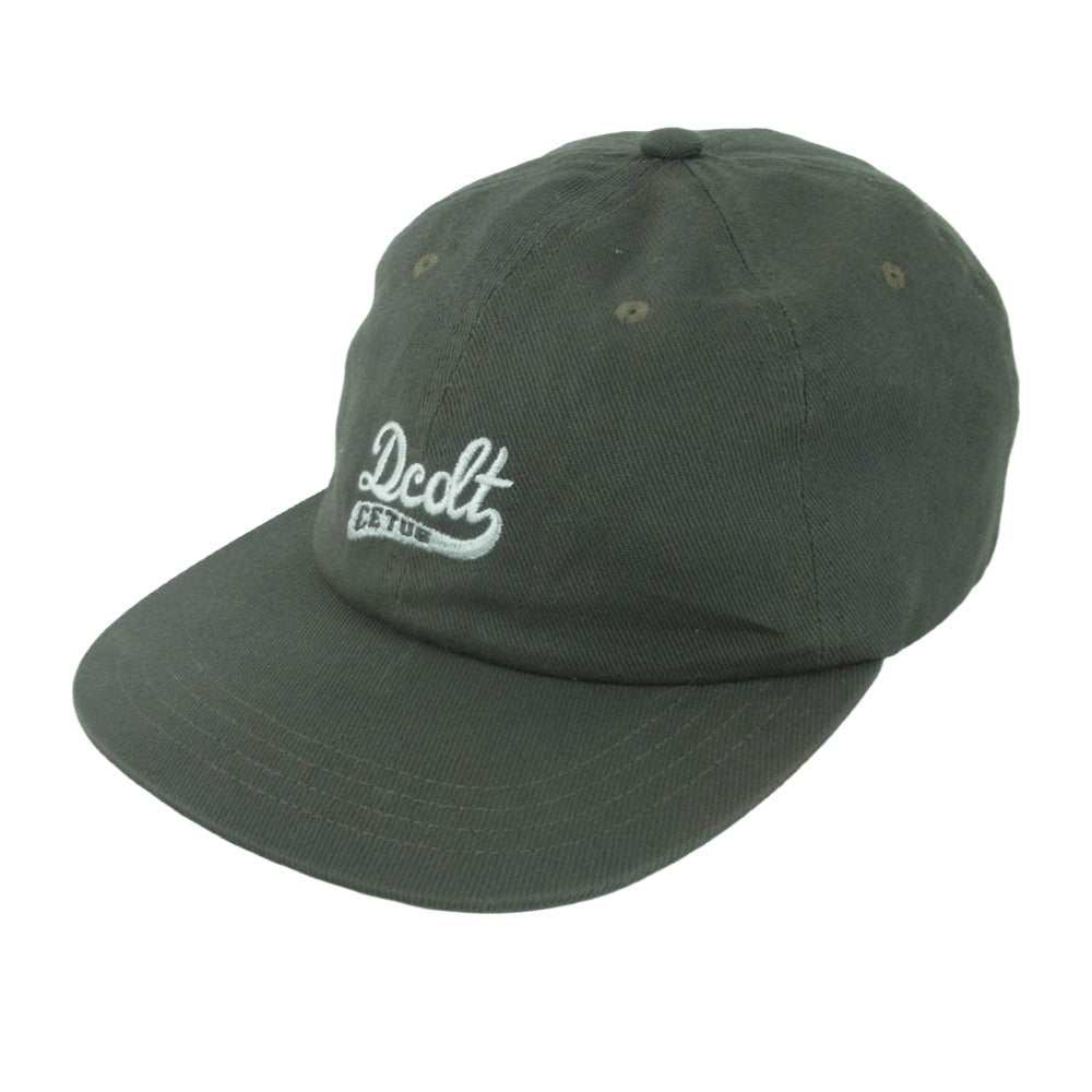 DESCENDANT ディセンダント 22SS 221HDS-HT04 DORSAL 6PANEL CAP 刺繍 ドーサル 6パネル キャップ 帽子 グレー系 グレイッシュカーキ系 F【中古】
