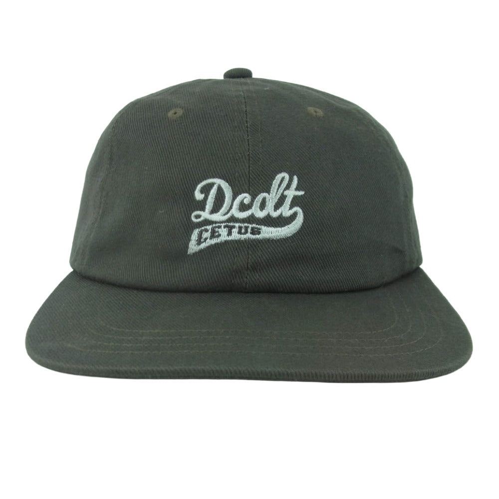DESCENDANT ディセンダント 22SS 221HDS-HT04 DORSAL 6PANEL CAP 刺繍 ドーサル 6パネル キャップ 帽子 グレー系 グレイッシュカーキ系 F【中古】