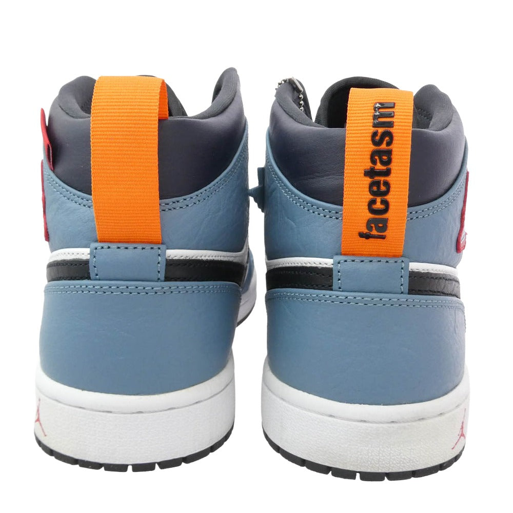 NIKE ナイキ FACETASM ファセッタズム CU2802-100 Air Jordan 1 Mid White Navy エアジョーダン1 ミッド ホワイト ネイビー ミドルカット スニーカー ホワイト系 ライトブルー系 29cm【中古】