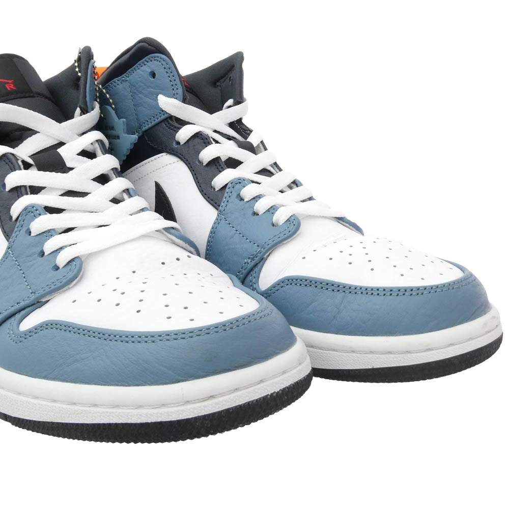NIKE ナイキ FACETASM ファセッタズム CU2802-100 Air Jordan 1 Mid White Navy エアジョーダン1 ミッド ホワイト ネイビー ミドルカット スニーカー ホワイト系 ライトブルー系 29cm【中古】