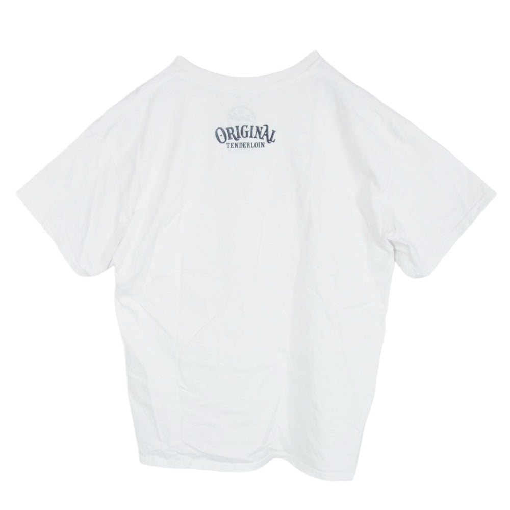 TENDERLOIN テンダーロイン T-TEE TOKYO 本店限定 プリント 半袖 Tシャツ ホワイト ホワイト系 L【中古】