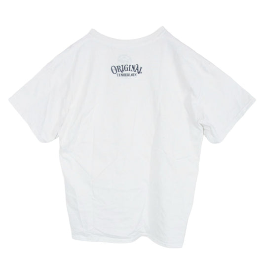 TENDERLOIN テンダーロイン T-TEE TOKYO 本店限定 プリント 半袖 Tシャツ ホワイト ホワイト系 L【中古】