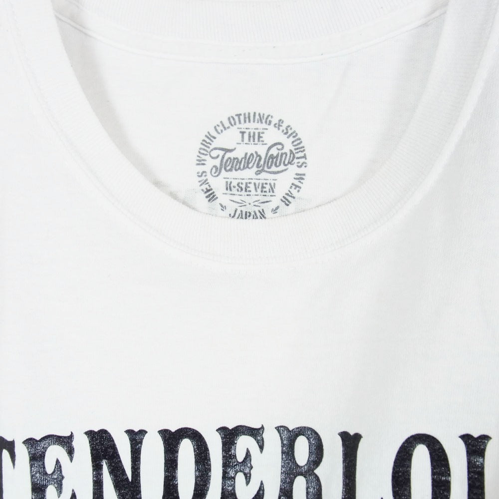 TENDERLOIN テンダーロイン T-TEE TOKYO 本店限定 プリント 半袖 Tシャツ ホワイト ホワイト系 L【中古】