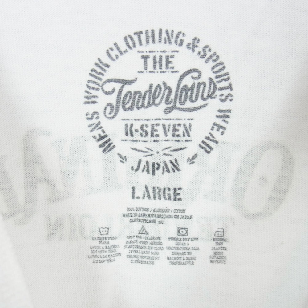 TENDERLOIN テンダーロイン T-TEE TOKYO 本店限定 プリント 半袖 Tシャツ ホワイト ホワイト系 L【中古】