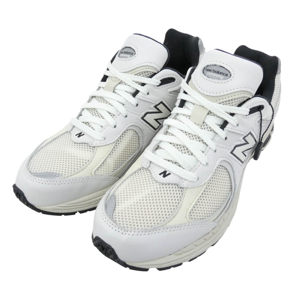 NEW BALANCE ニューバランス ML2002RQ レザー メッシュ スニーカー ホワイト系 26.5cm【極上美品】【中古】