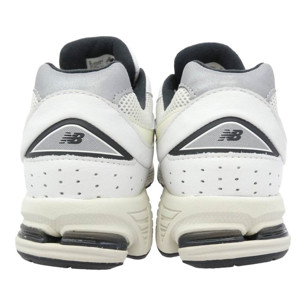 NEW BALANCE ニューバランス ML2002RQ レザー メッシュ スニーカー ホワイト系 26.5cm【極上美品】【中古】