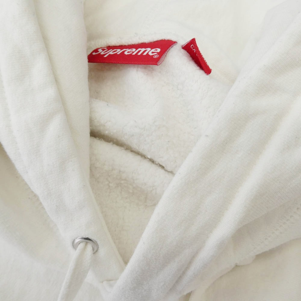 Supreme シュプリーム 21AW Box Logo Hooded Sweatshirt White ボックスロゴ フーデッド スウェットシャツ プルオーバー パーカー ホワイト系 M【中古】