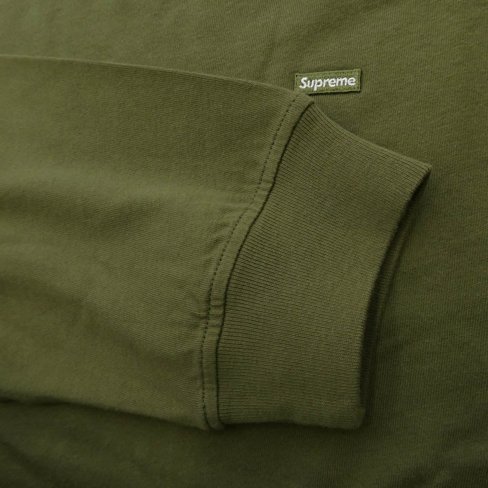 Supreme シュプリーム 23AW Small Box L/S Tee スモールボックス ロングスリーブ 長袖 Tシャツ カットソー オリーブ モスグリーン系 M【極上美品】【中古】