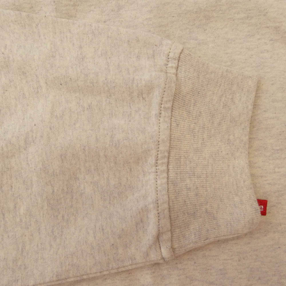 Supreme シュプリーム 23SS Small Box L/S Tee スモールボックス ロングスリーブ 長袖 Tシャツ カットソー オートミール オフホワイト系 M【極上美品】【中古】