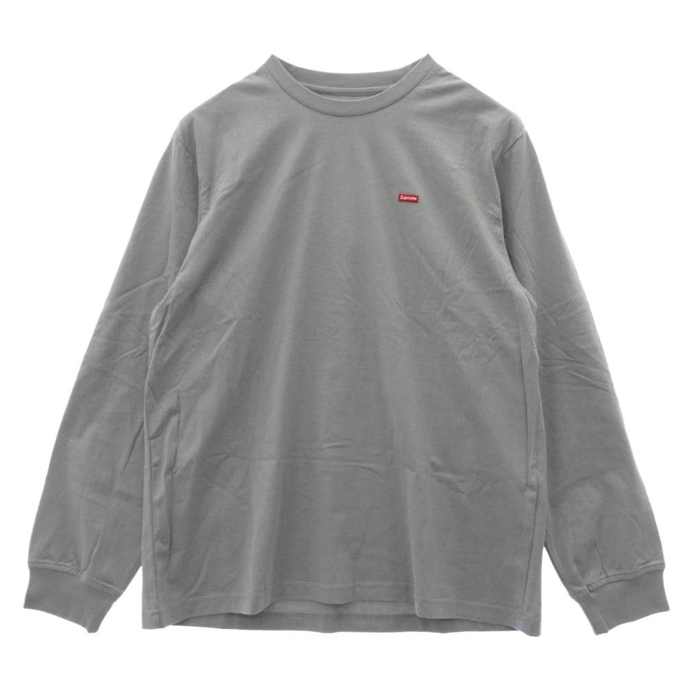 Supreme シュプリーム 20AW Small Box L/S Tee スモールボックス ロングスリーブ 長袖 Tシャツ カットソー グレー系 M【極上美品】【中古】