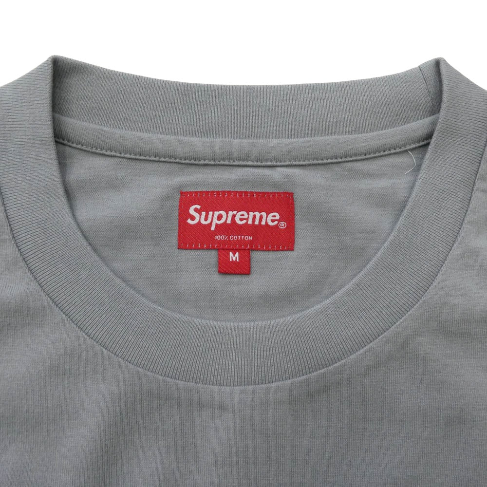 Supreme シュプリーム 20AW Small Box L/S Tee スモールボックス ロングスリーブ 長袖 Tシャツ カットソー グレー系 M【極上美品】【中古】