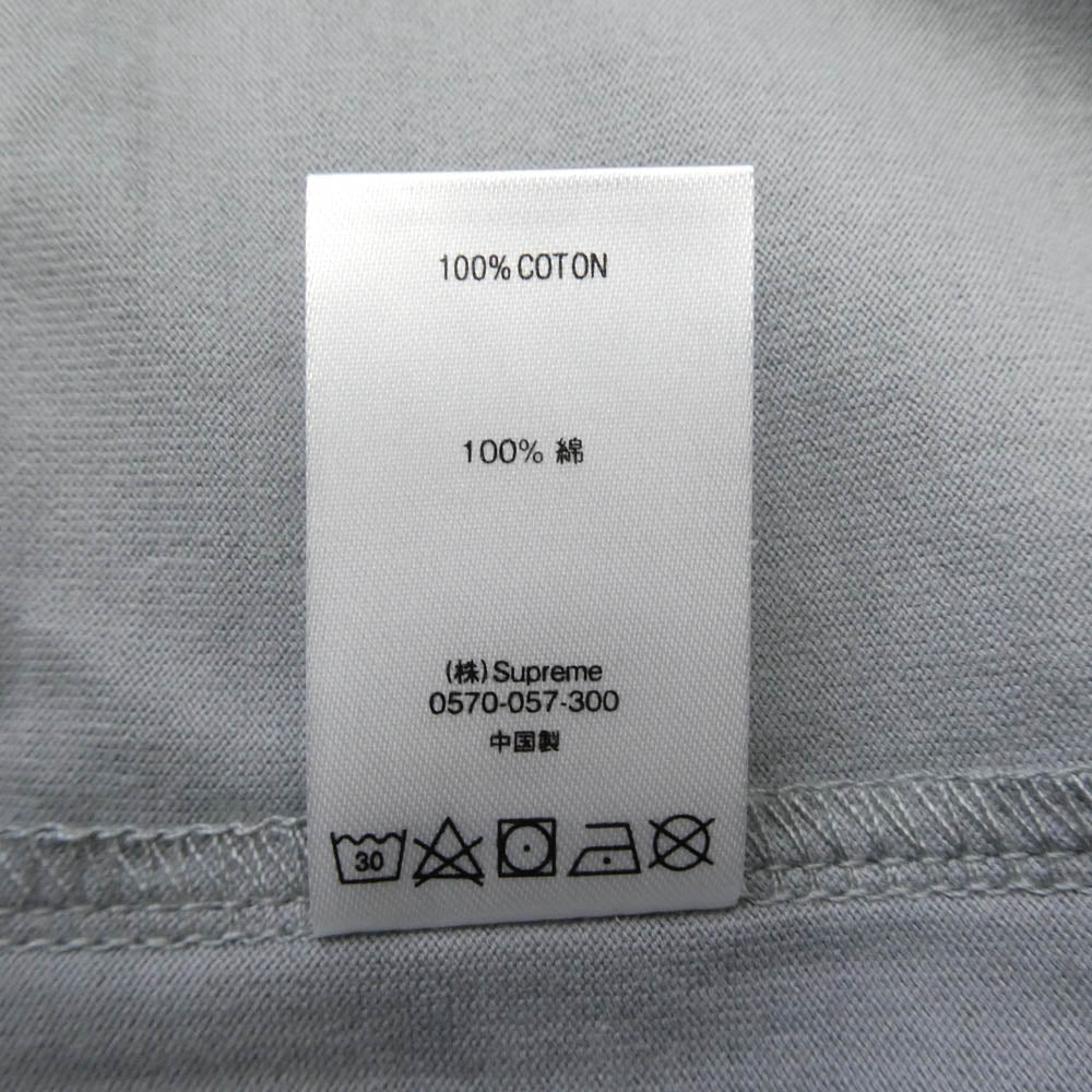 Supreme シュプリーム 20AW Small Box L/S Tee スモールボックス ロングスリーブ 長袖 Tシャツ カットソー グレー系 M【極上美品】【中古】